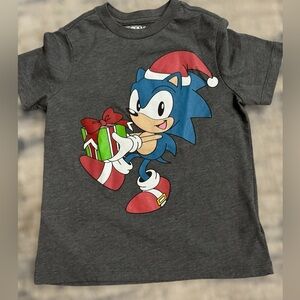 Boys short sleeve Christmas shirt.